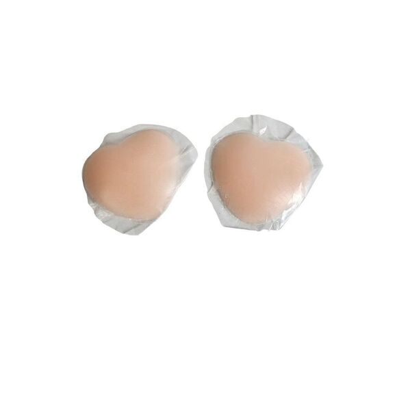 Heart Shaped Silicone Nipple Covers, Reusable, Pair - Picture 1 of 6
